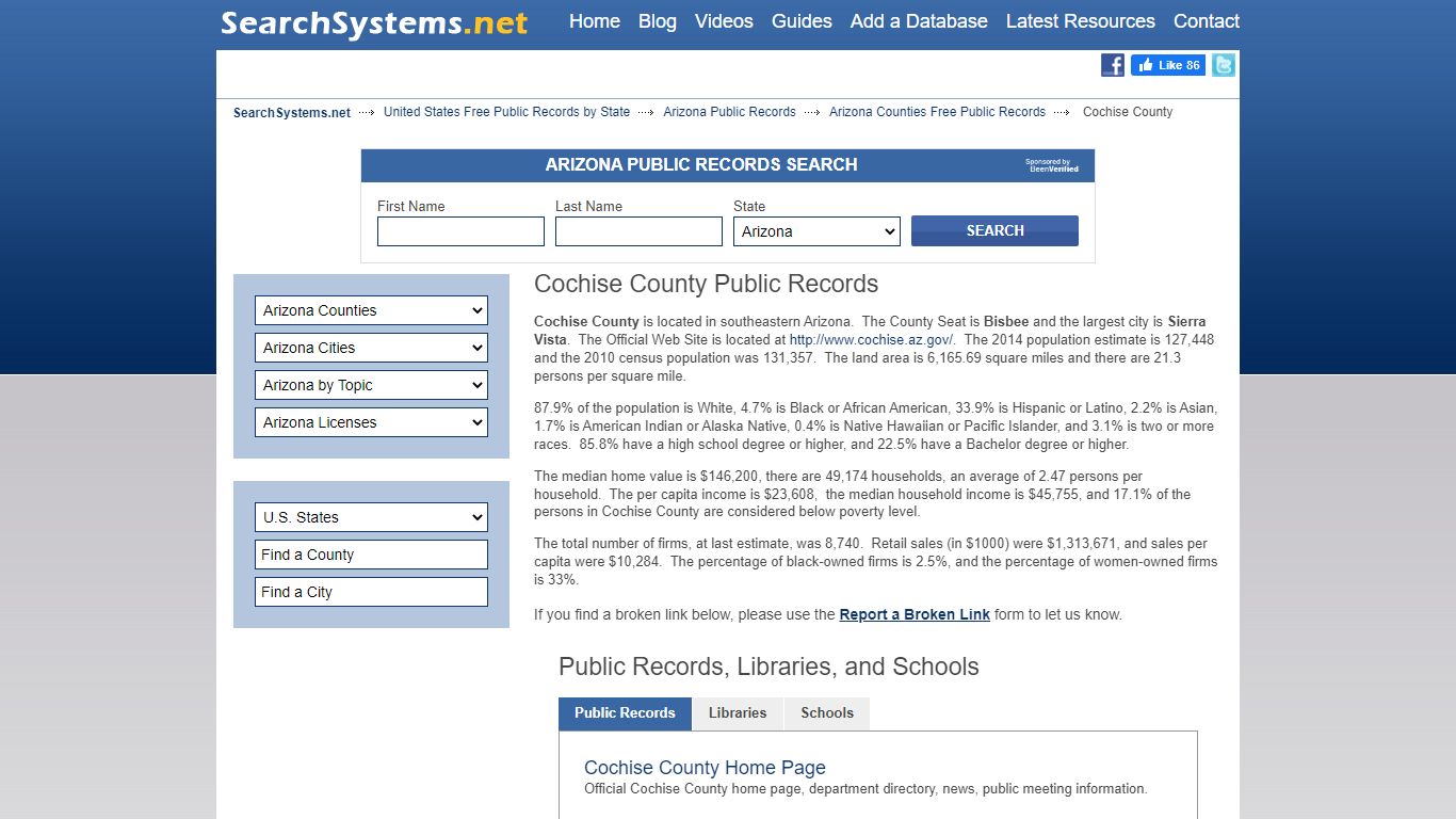 Cochise County Criminal and Public Records